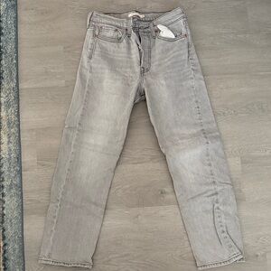 Levi's Women’s Light Gray Straight Jeans